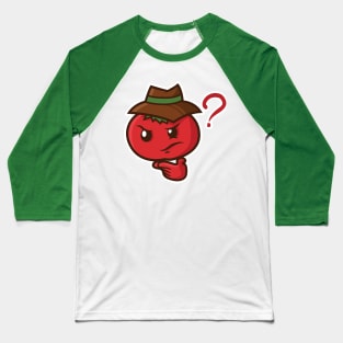 Detective Tomato Baseball T-Shirt